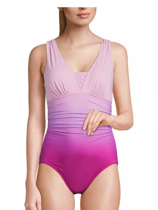 Lands' End Other - NEWLands' End Grecian Slendersuit Tummy Control One-Piece Swimsuit 10DDD